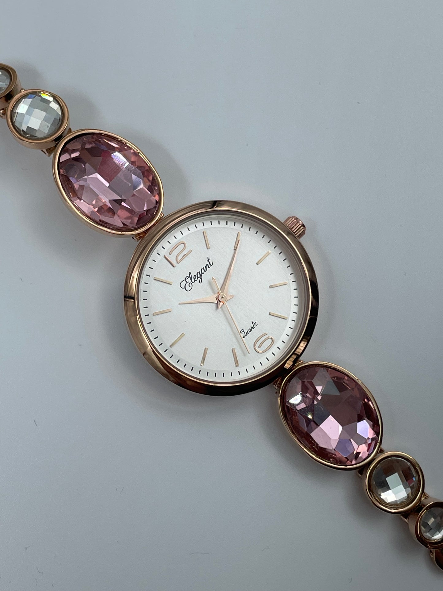 BTC Elegant Ruby Series - Rose Gold Dial Ladies Watch