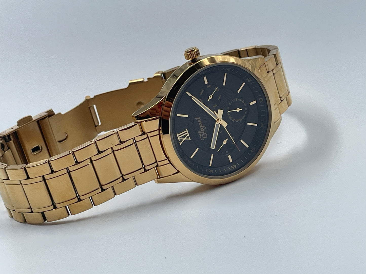 BTC Elegant Obsidian Series - Black Dial Men Watch