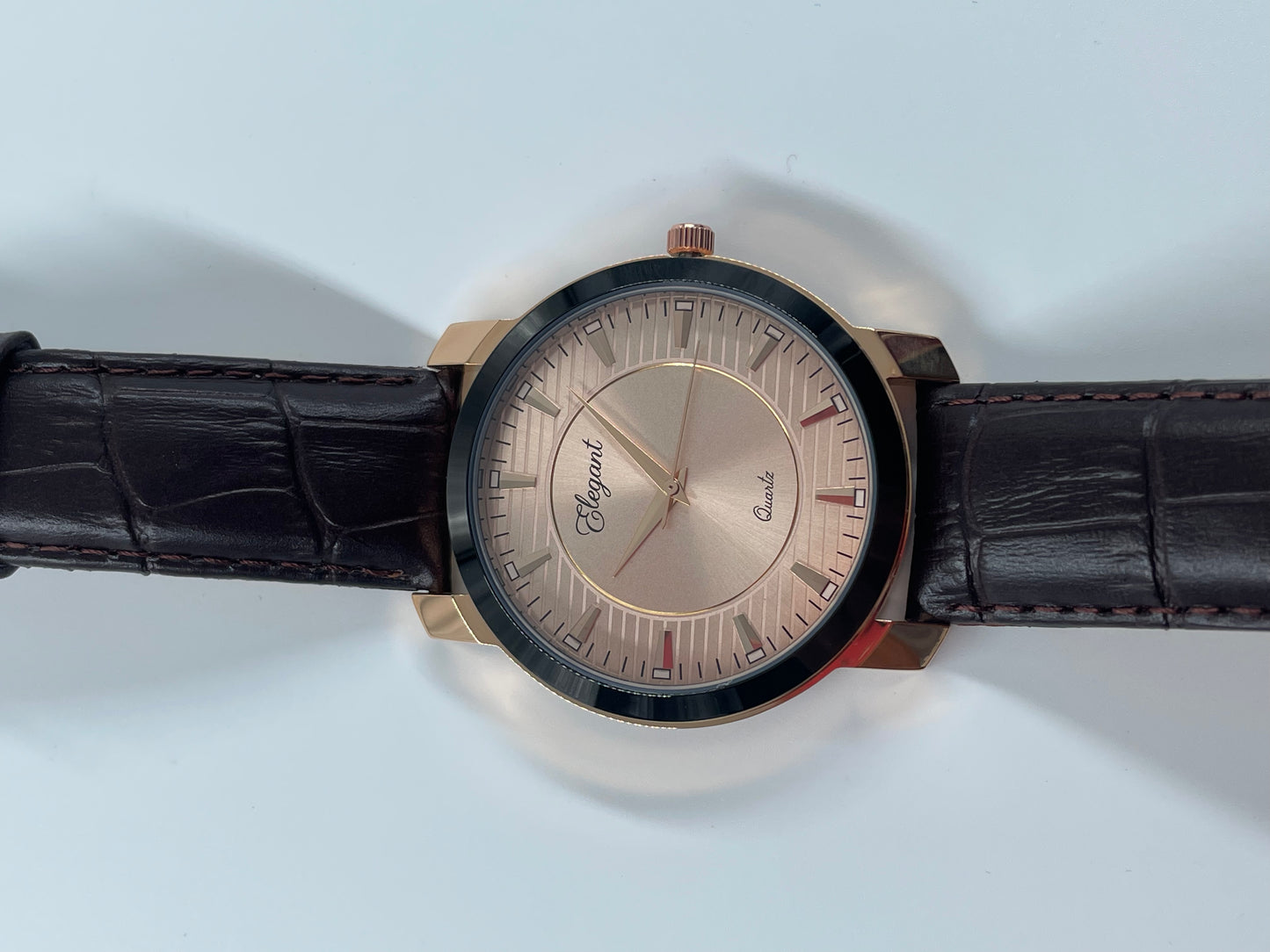 BTC Elegant Ruby - Rose Gold Dial Men Watch RGLD25110C34BRWLS