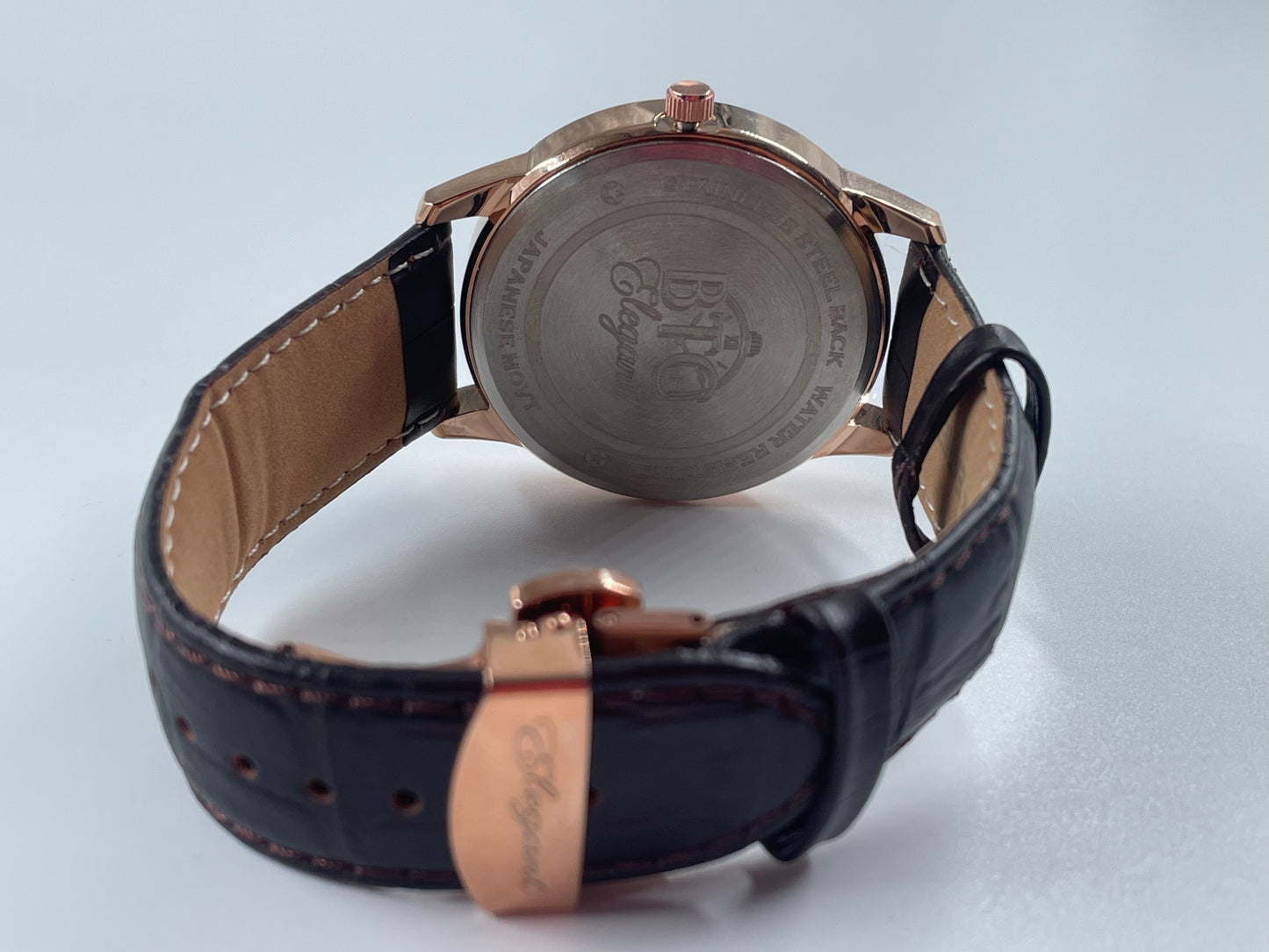 BTC Elegant Ruby- Rose Gold Dial Men Watch