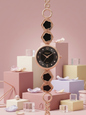 BTC Elegant Obsidian Series - Black Dial Women Giftbox Watch BLK2511024