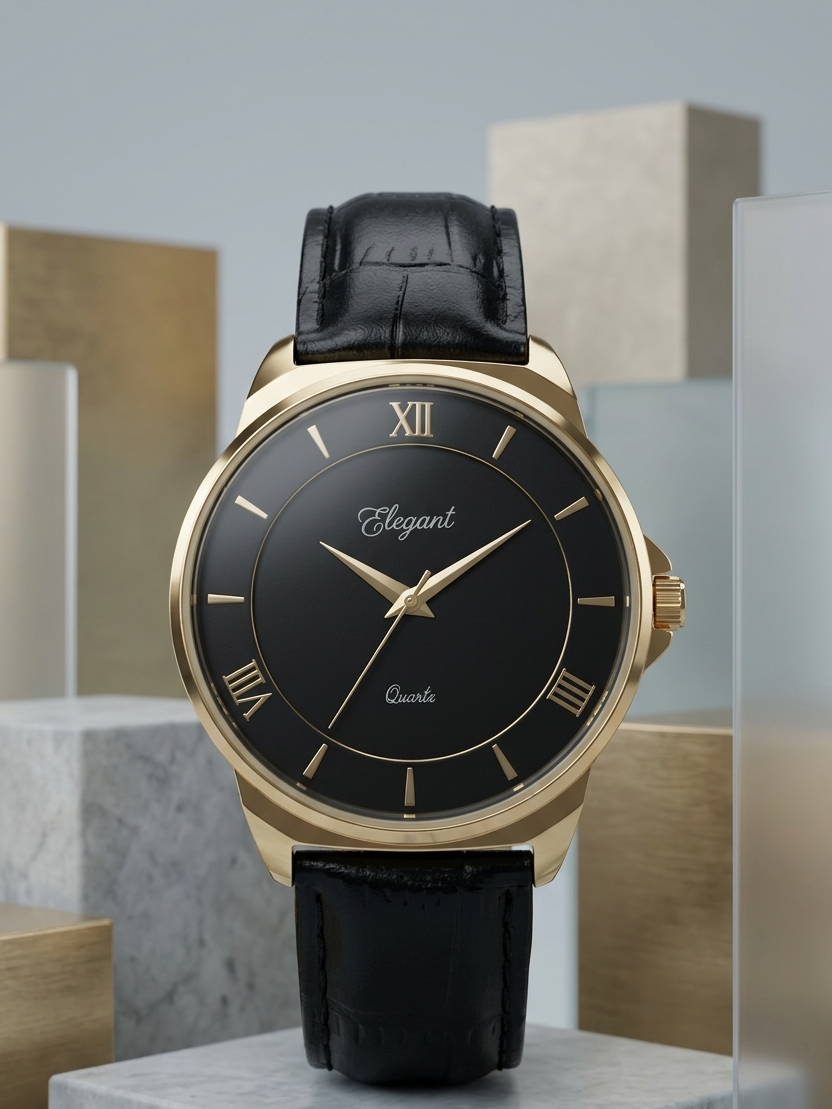 BTC Elegant Obsidian -Black Dial Men Watch BLK2511028BLKLS