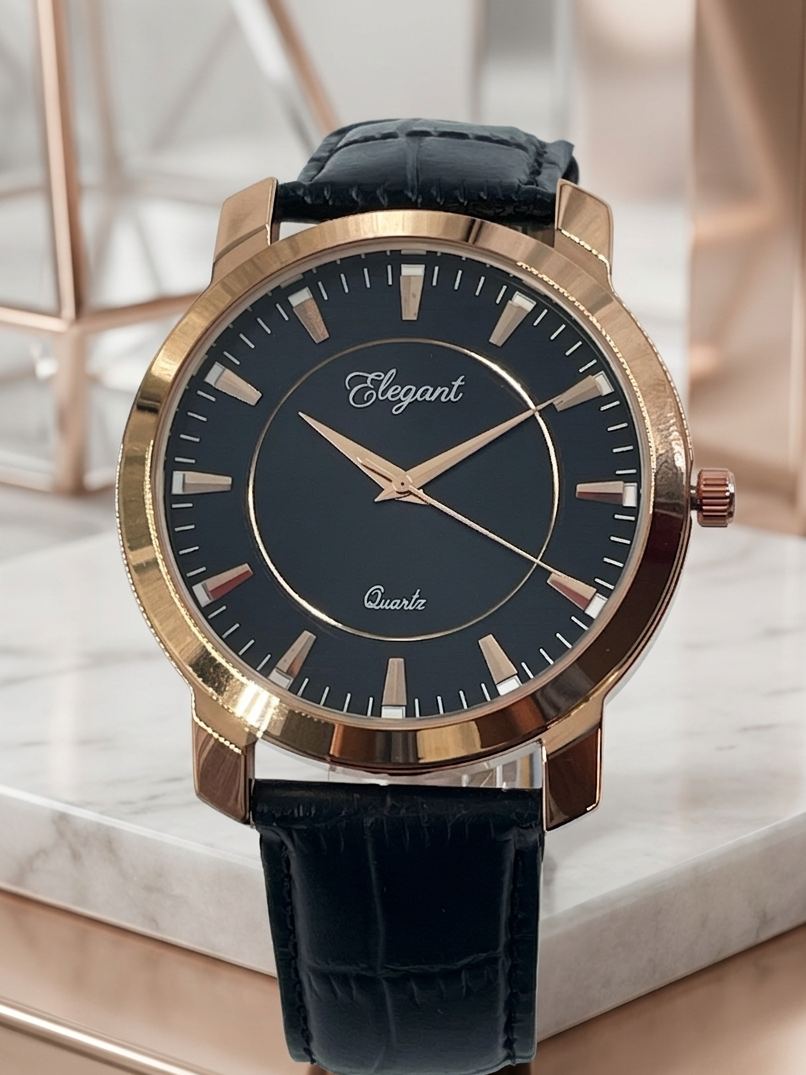 BTC Elegant Obsidian - Black Dial Men Gift Watch BLK25110F34BLKLS