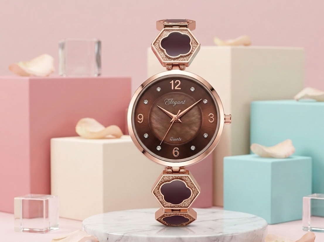 BTC Elegant Sand Series - Brown Dial Women Giftbox Watch BRW2511024