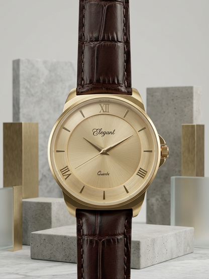 BTC Elegant Sun  - Gold Dial Men Watch  GLD2511028GLDMSH