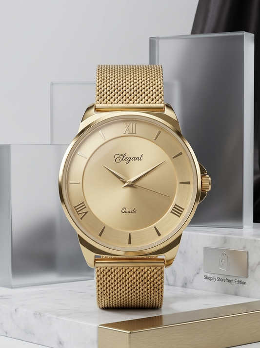 BTC Elegant Sun  - Gold Dial Men Watch GLD2511028GLDMSH