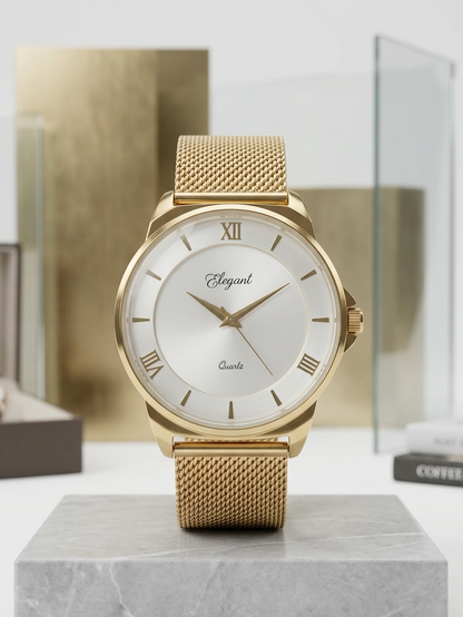 BTC Elegant Stardust  - Silver Dial Men Watch SIL2511028GLDMSH