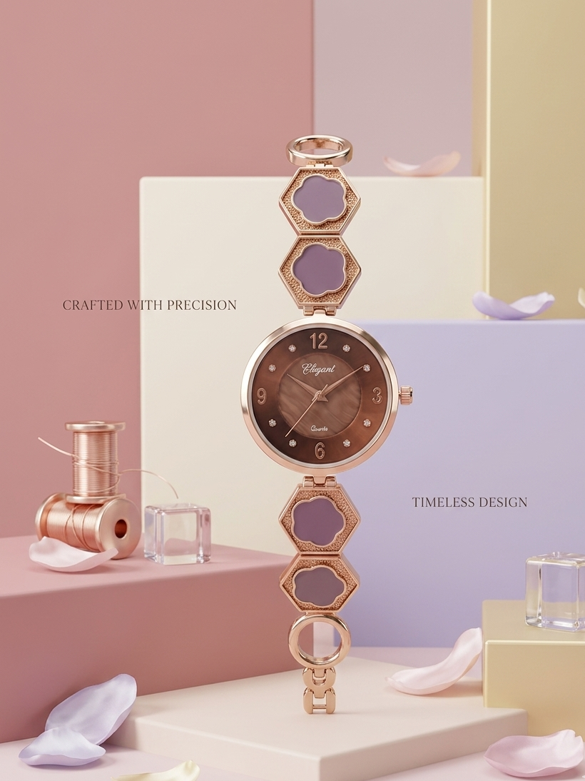 BTC Elegant Sand Series - Brown Dial Women Giftbox Watch BRW2511024