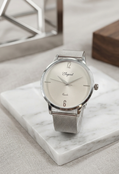 BTC Elegant Stardust - Silver Dial Men Gift Watch  SIL2511031SSMSH