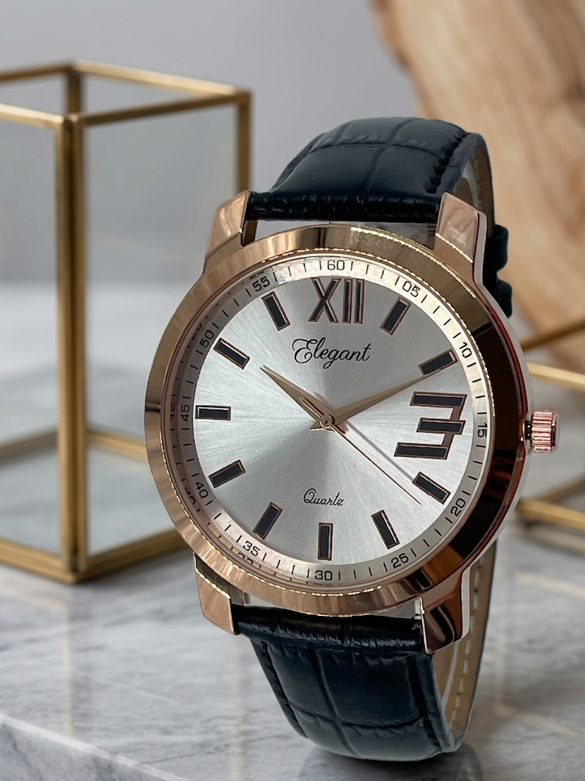 BTC Elegant Stardust- Silver Dial Men Gift Watch  SIL25110G34BLKLS