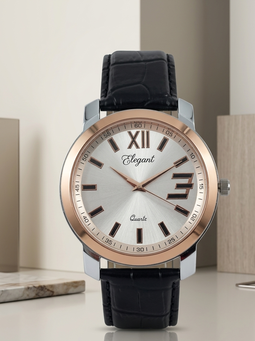 BTC Elegant Stardust - Sliver Dial Men Watch SIL25110E34BLKLS