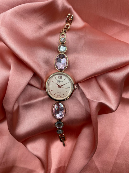 BTC Elegant Rose Series - Pink Dial Women Giftbox Watch