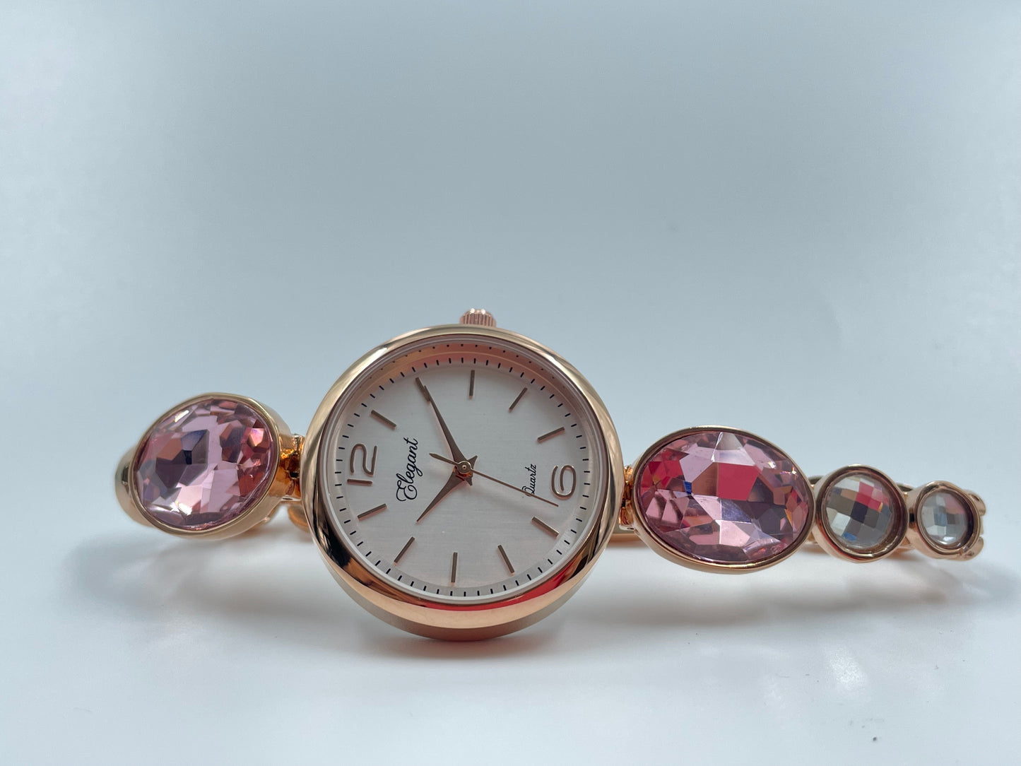 BTC Elegant Ruby Series - Rose Gold Dial Ladies Watch