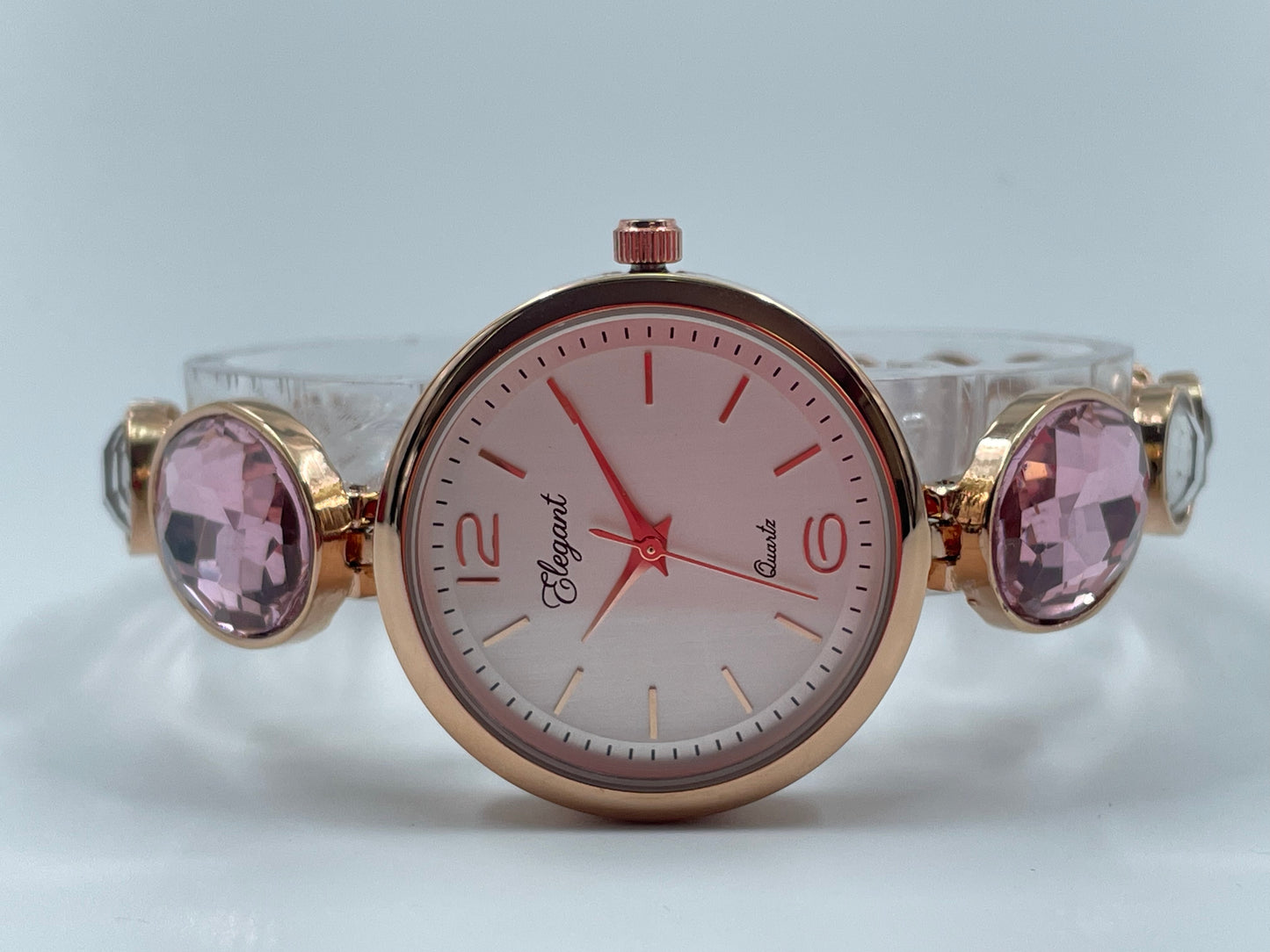 BTC Elegant Ruby Series - Rose Gold Dial Ladies Watch