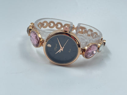 BTC Elegant Obsidian Series - Black Dial Women Giftbox Watch BLK2511020