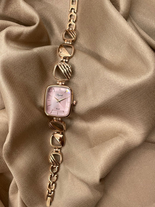 BTC Elegant Rose Series - Pink Dial Women Giftbox Watch