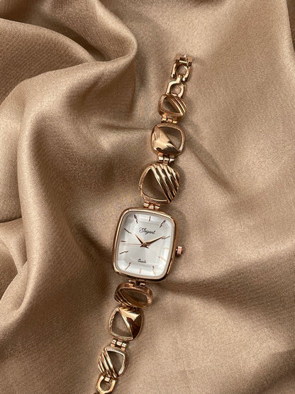 BTC Elegant Ruby Series - Rose Gold Dial Ladies Watch