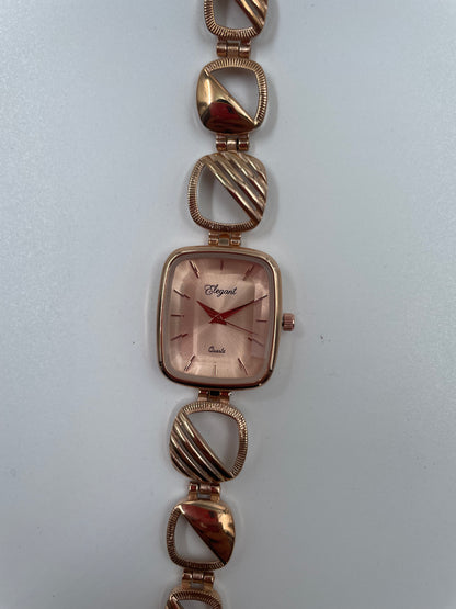 BTC Elegant Ruby Series - Rose Gold Dial Ladies Watch