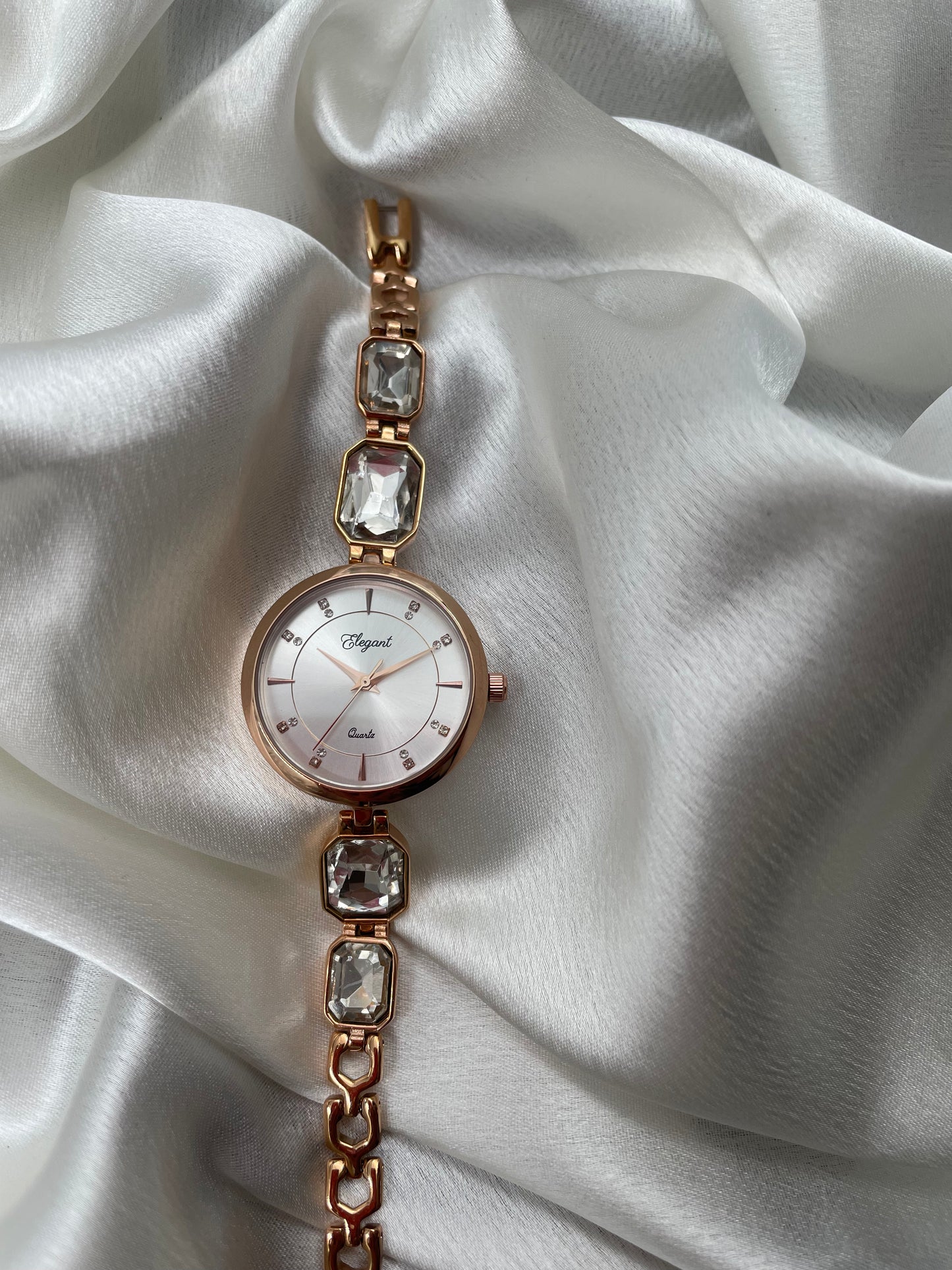 BTC Elegant Stardust Series - Silver Dial Ladies Watch