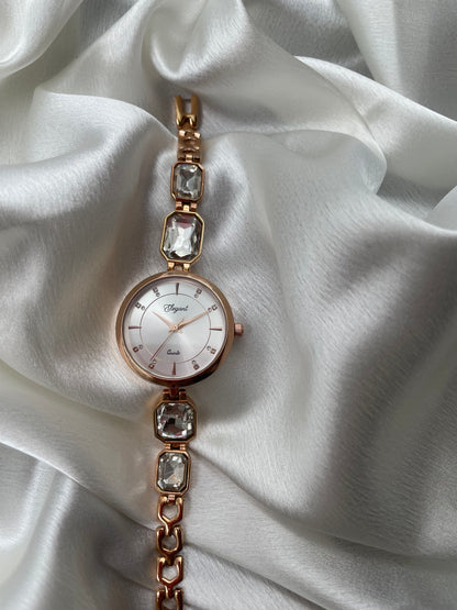 BTC Elegant Stardust Series - Silver Dial Ladies Watch