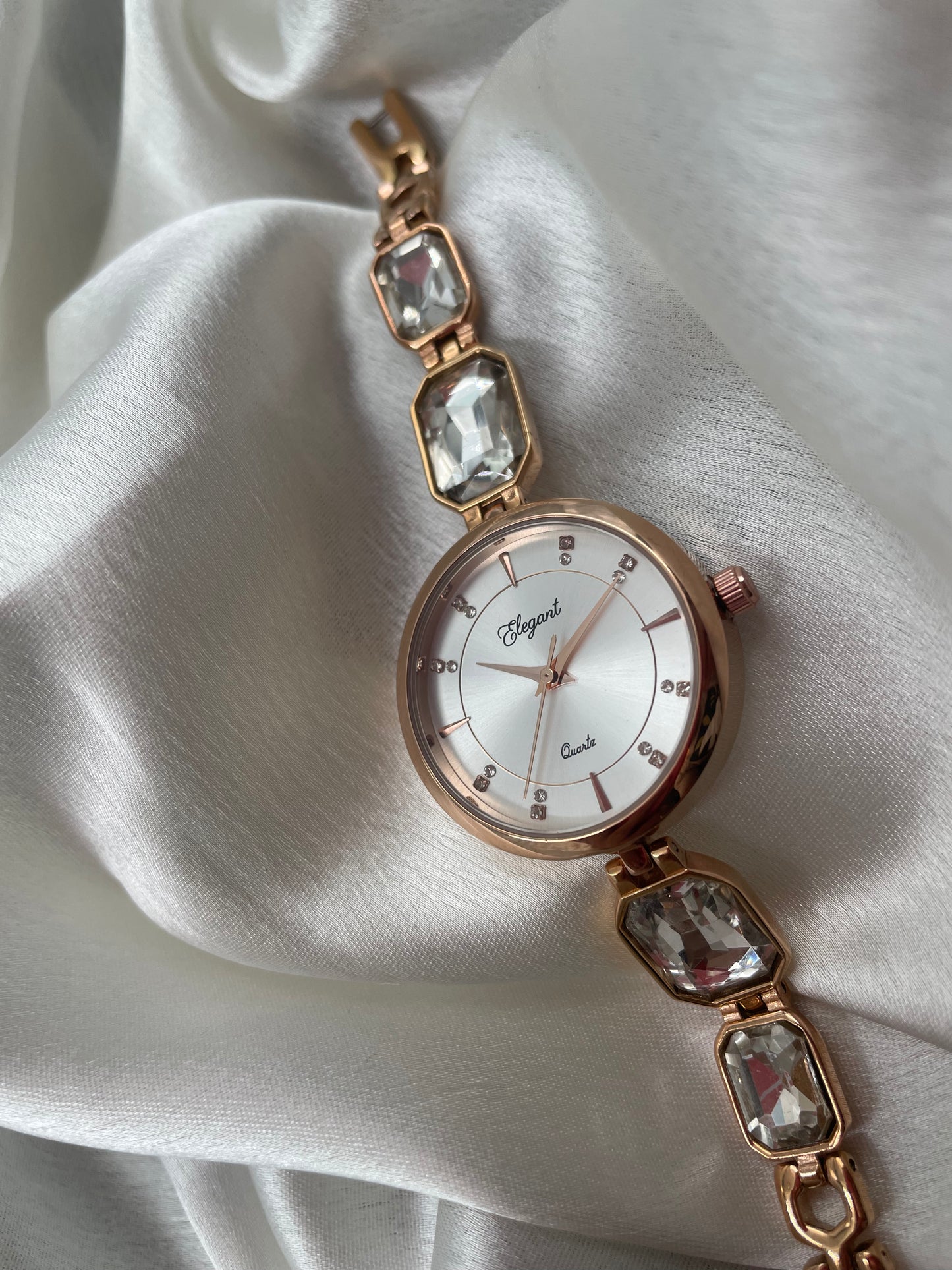 BTC Elegant Stardust Series - Silver Dial Ladies Watch