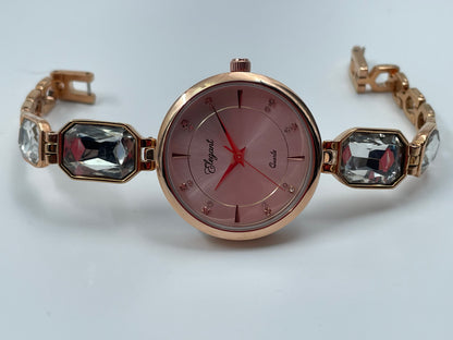 BTC Elegant Ruby Series - Rose Gold Dial Women Giftbox Watch RGLD2511023