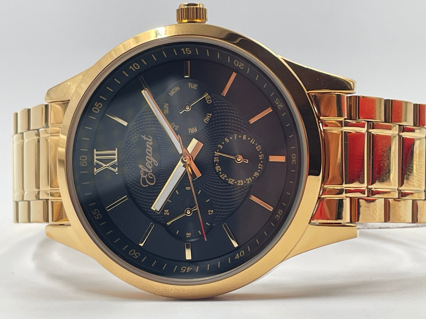 BTC Elegant Obsidian Series - Black Dial Men Watch