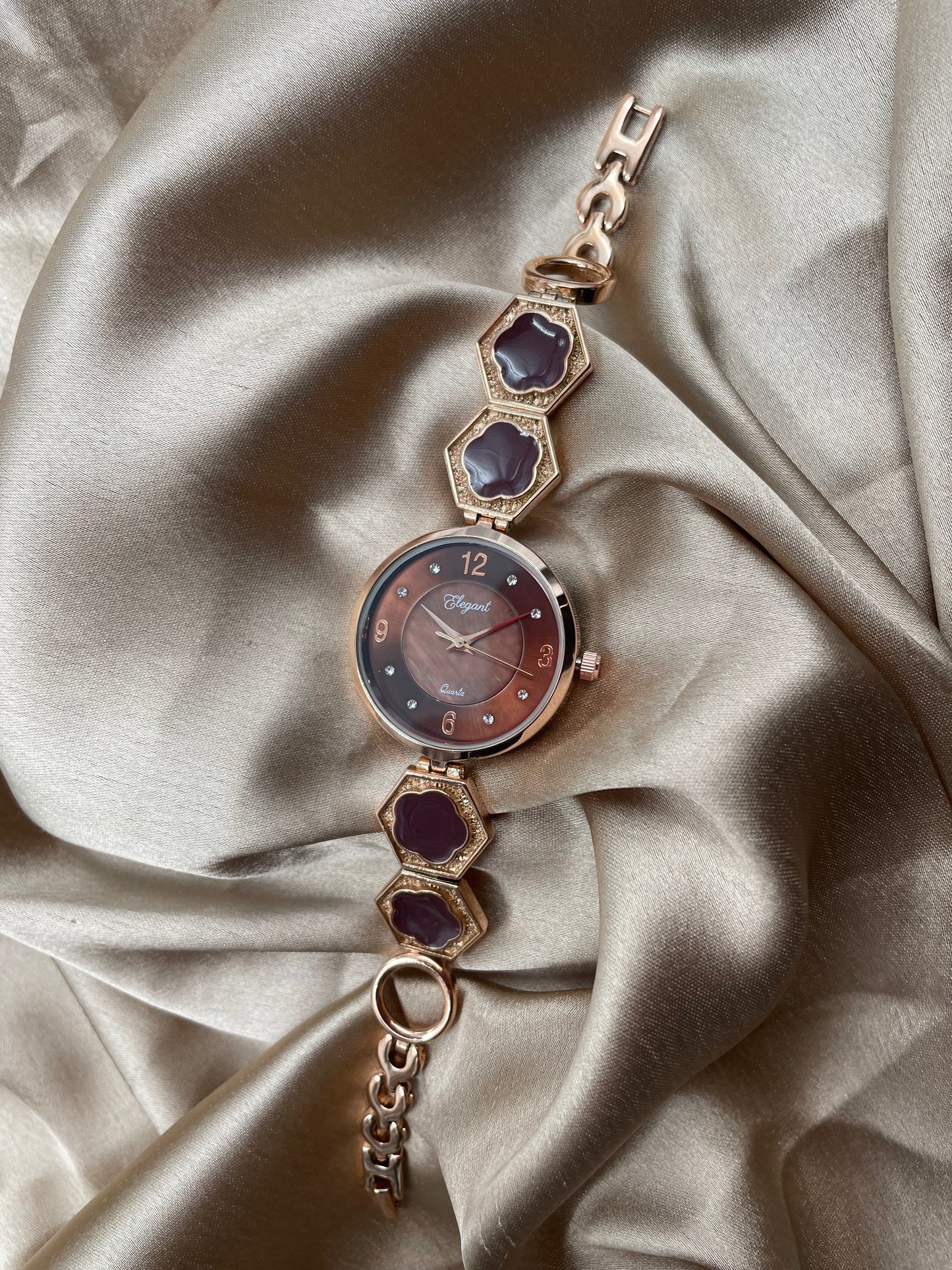 BTC Elegant Sand Series - Brown Dial Women Giftbox Watch