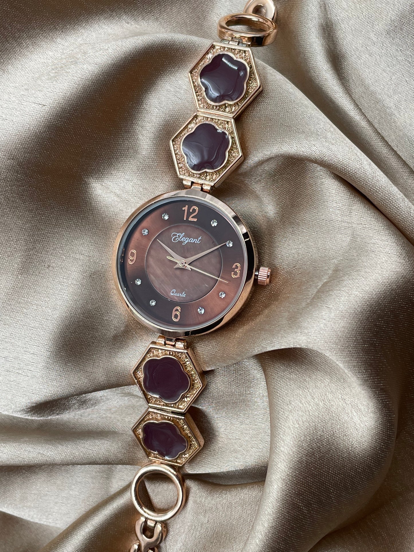 BTC Elegant Sand Series - Brown Dial Women Giftbox Watch