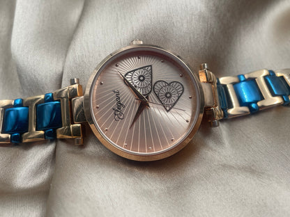 BTC Elegant Ruby Series - Rose Gold Dial Ladies Watch