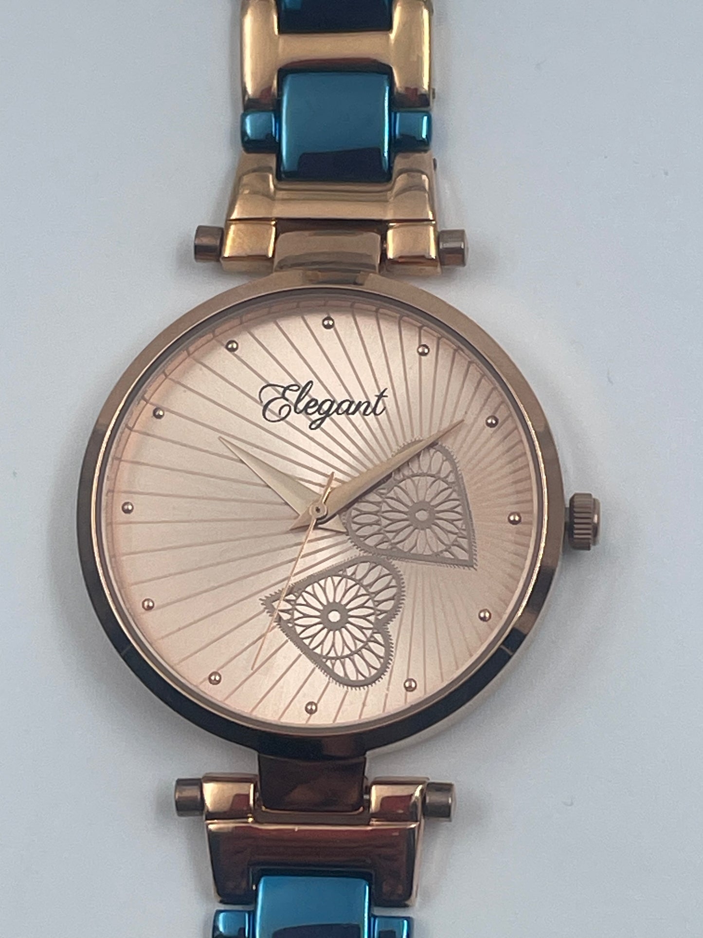 BTC Elegant Ruby Series - Rose Gold Dial Ladies Watch