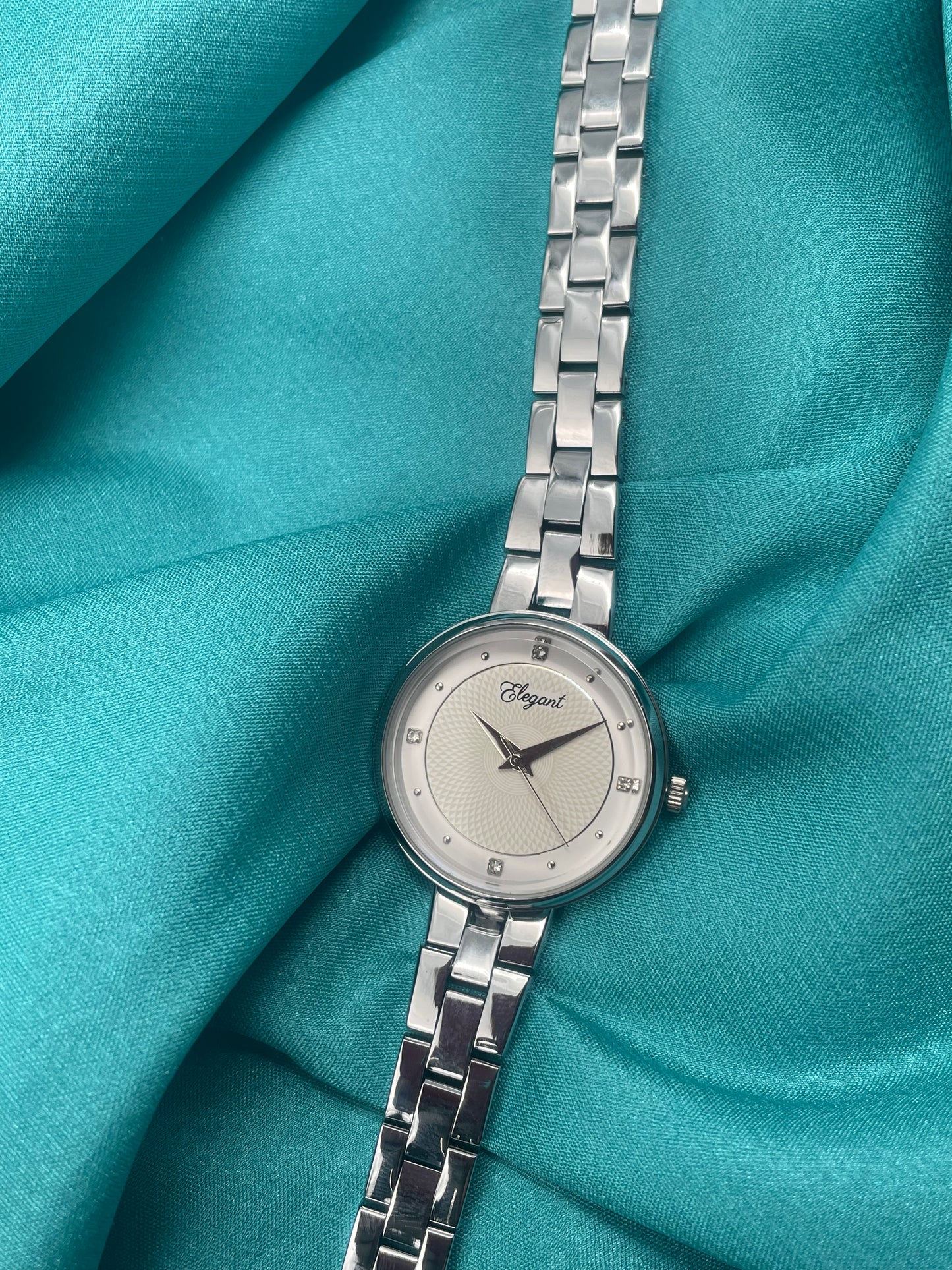 BTC Elegant Star Dust Series - Silver Dial Ladies Watch