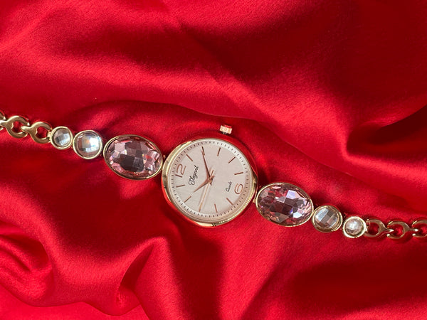 BTC Elegant Stardust Series - Silver Dial Women Giftbox Watch