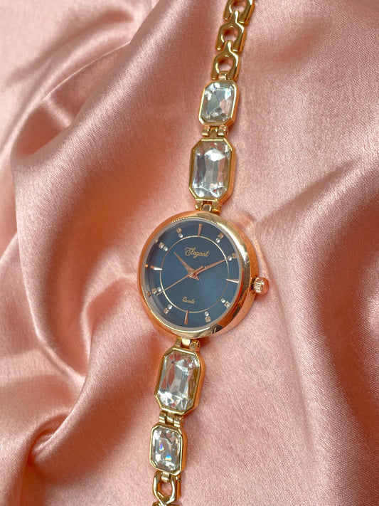 BTC Elegant Ocean Series - Blue Dial Women Giftbox Watch