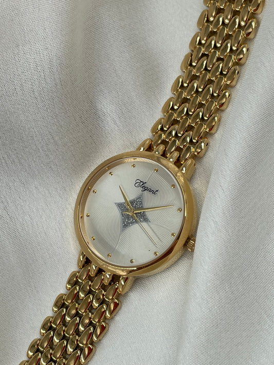 BTC Elegant Stardust Series - Silver Dial Women Giftbox Watch