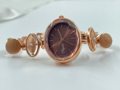 BTC Elegant Sand Series - Brown Dial Women Giftbox Watch