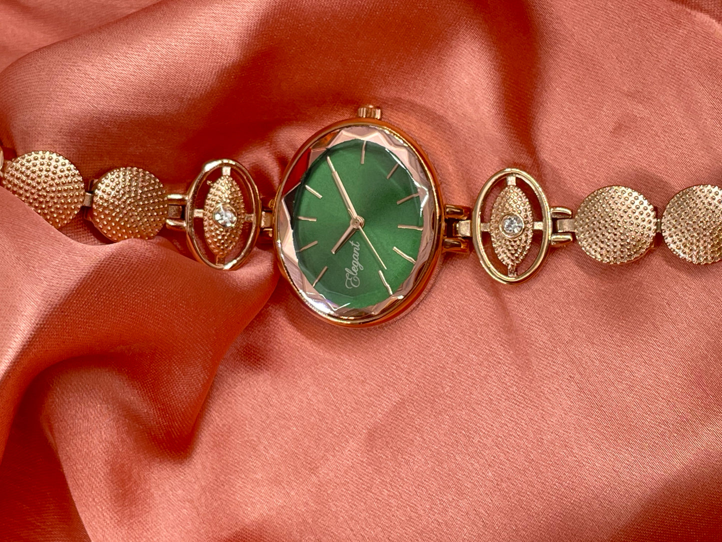 BTC Elegant Forest Series - Green Dial Women Giftbox Watch