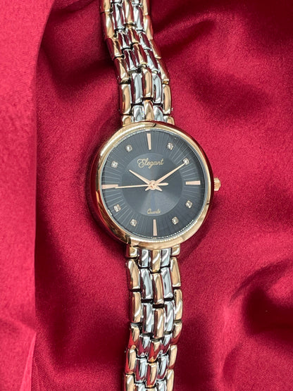 BTC Elegant Obsidian Series - Black Dial Women Giftbox Watch BLK2511004