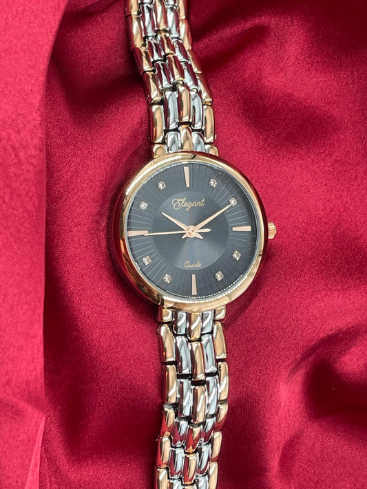 BTC Elegant Obsidian Series - Black Dial Women Giftbox Watch