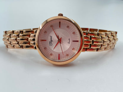 BTC Elegant Rose Series - Pink Dial Women Giftbox Watch