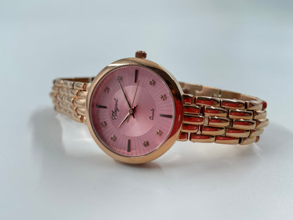 BTC Elegant Rose Series - Pink Dial Women Giftbox Watch