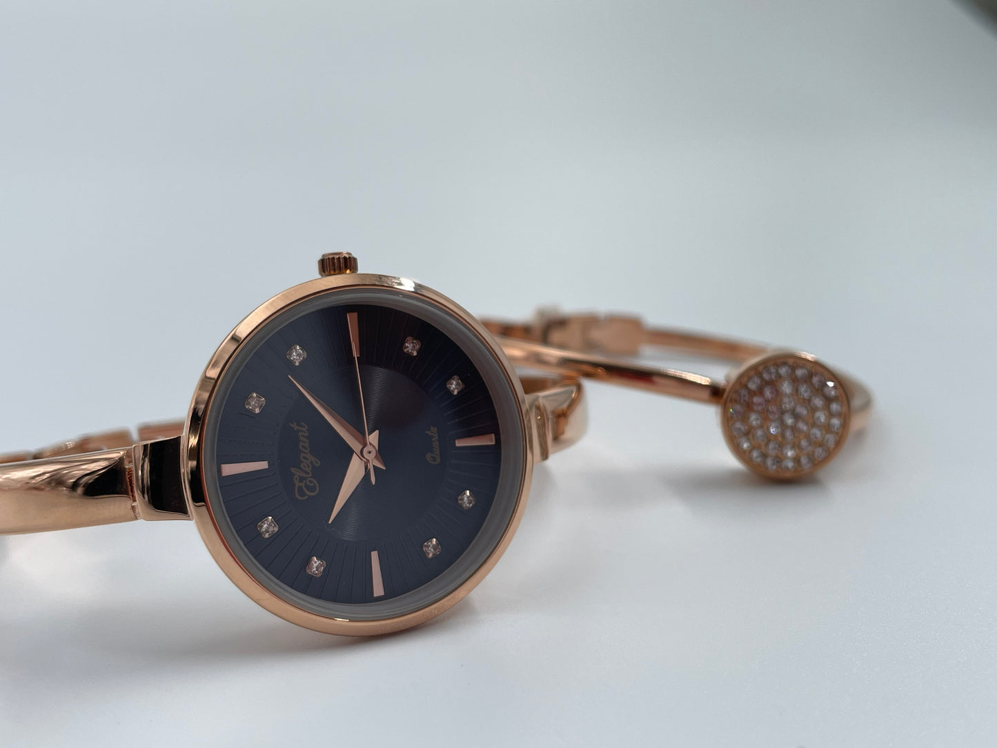 BTC Elegant Obsidian Series - Black Dial Women Giftbox Watch