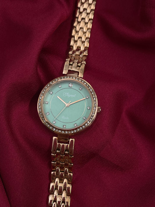 BTC Elegant Forest Series - Green Dial Women Giftbox Watch