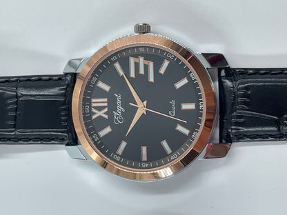 BTC Elegant Obsidian - Black Dial Men Watch