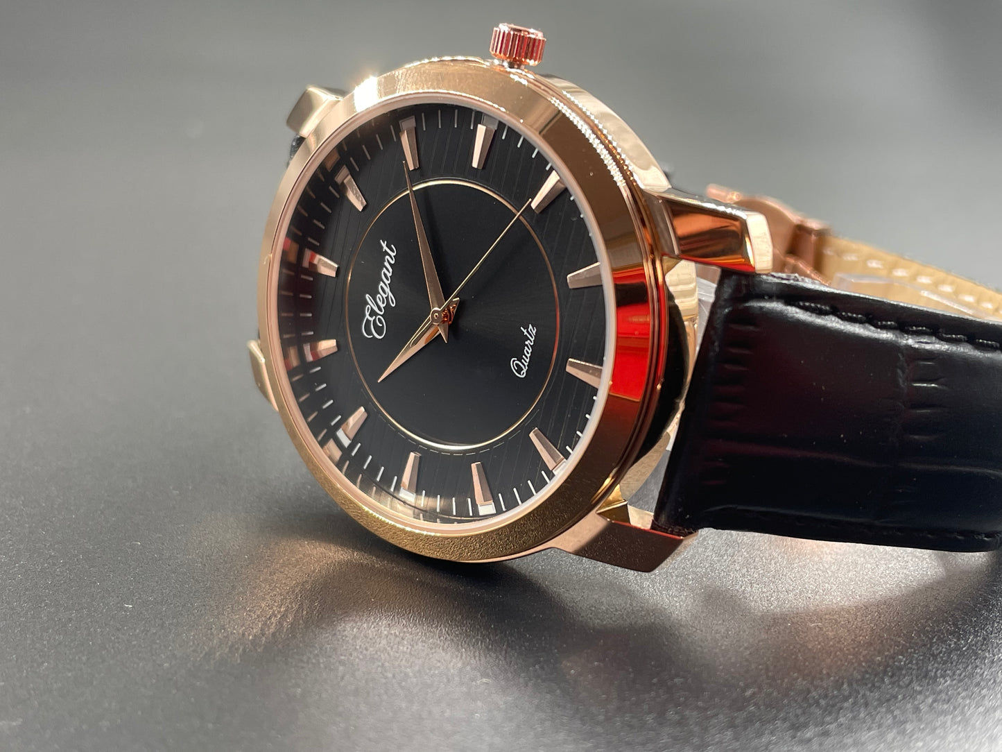 BTC Elegant Obsidian - Black Dial Men Gift Watch