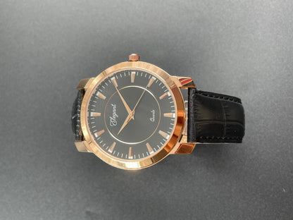 BTC Elegant Obsidian - Black Dial Men Gift Watch