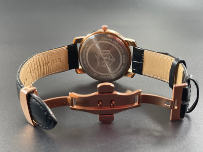 BTC Elegant Obsidian - Black Dial Men Gift Watch