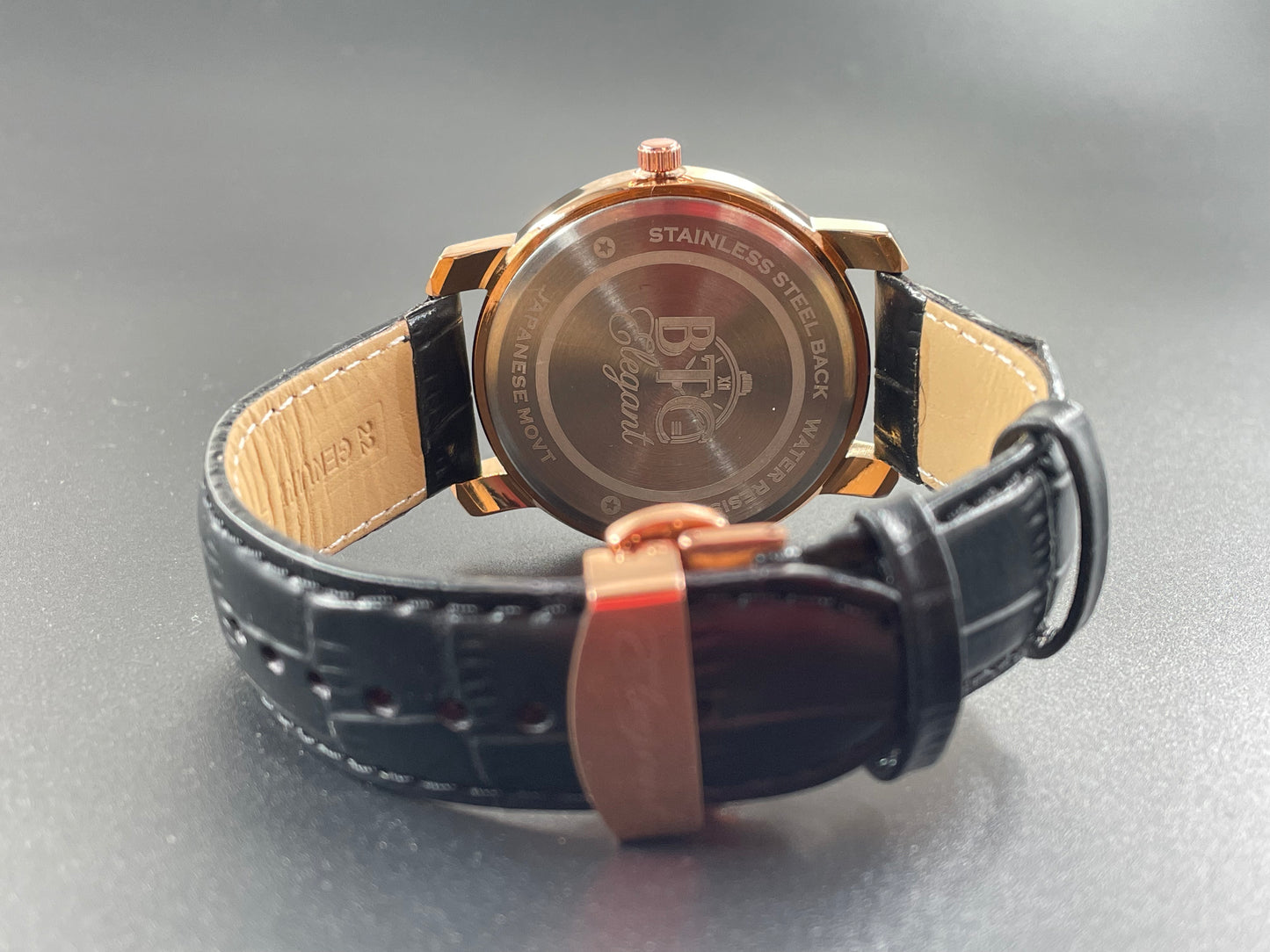 BTC Elegant Obsidian - Black Dial Men Gift Watch