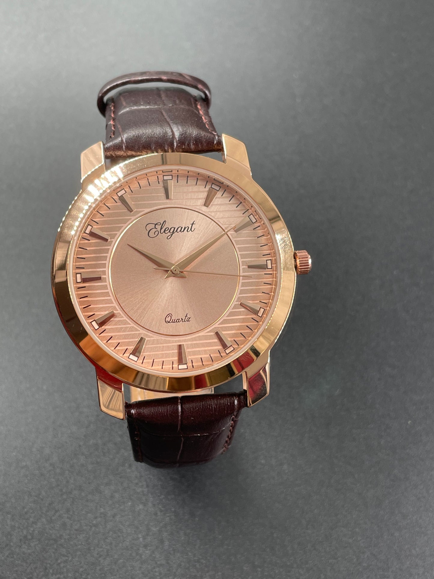 BTC Elegant Ruby - Rose Gold Dial Men Gift Watch