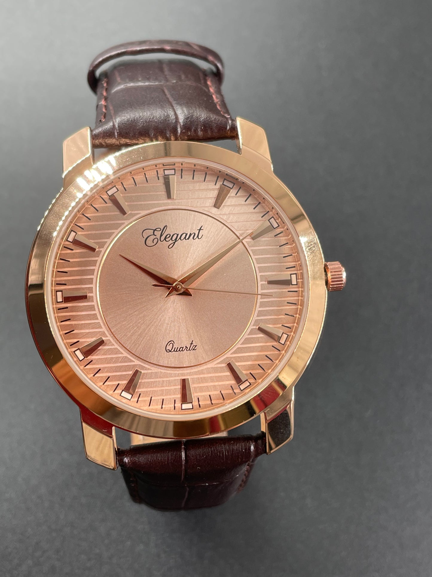 BTC Elegant Ruby - Rose Gold Dial Men Gift Watch